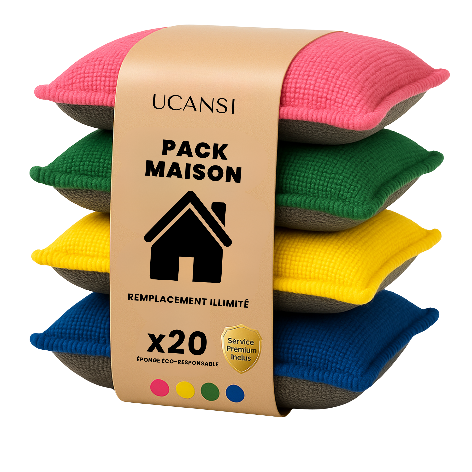 Pack Maison UCANSI – 5 lots de 4 éponges
