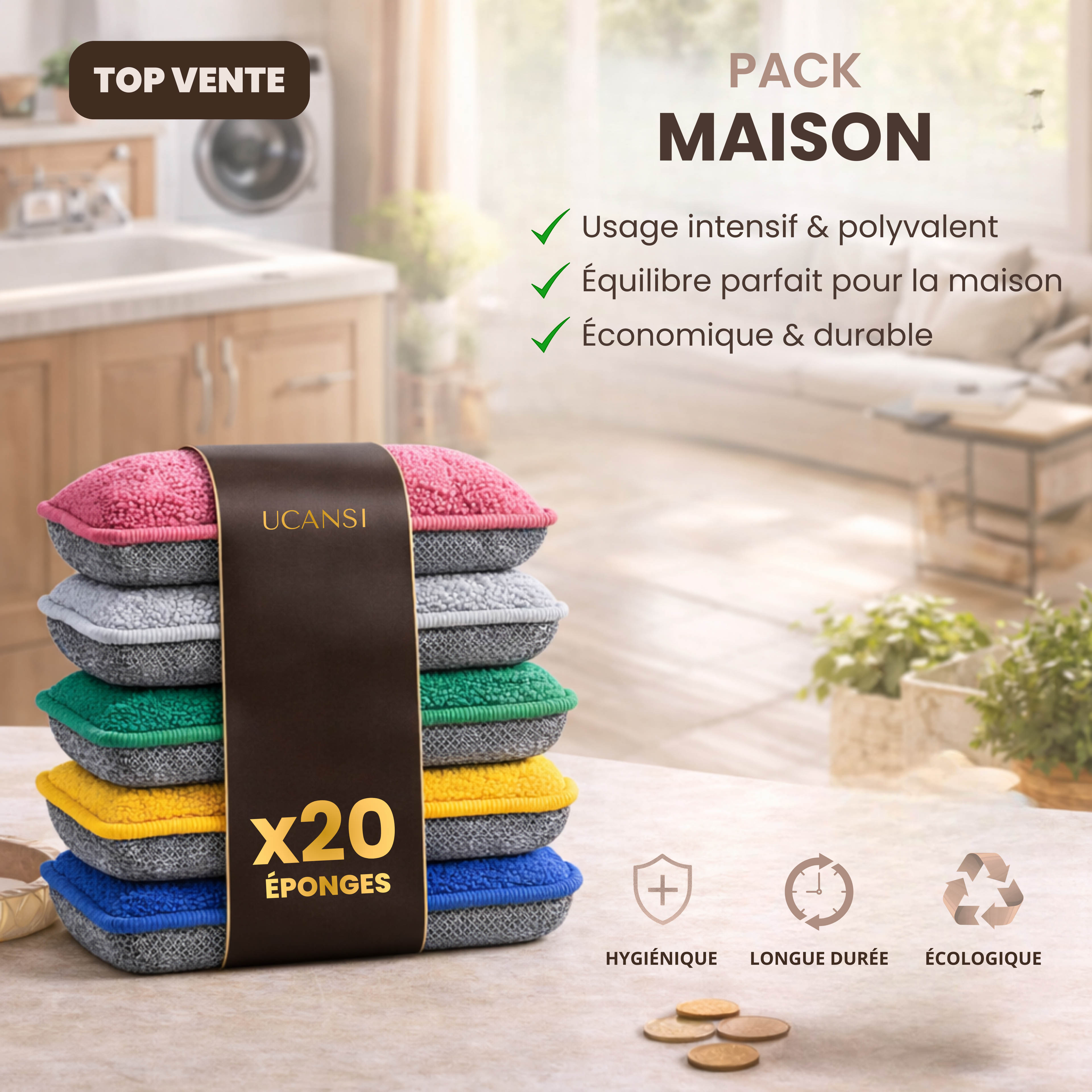 Pack Maison – 20 Éponges